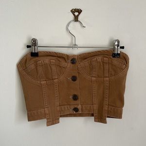 ASOS denim corset top